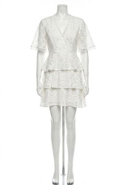 NEW STRUT & BOLT garden party mini dress in white